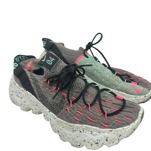 Nike Space Hippie 04 Sustainable Running Sneakers Gray Pink Women's 8